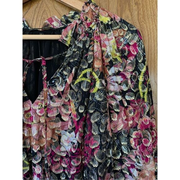 Kobi Halperin August Paisley Print Jacquard Blouse in Fire Multi Size‎ S - Picture 7 of 12